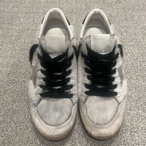 Rare Golden Goose Fur Ballstar Sneakers
